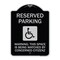 Signmission Reserved Parking Warning This Space Is Being Watched by Concerned Citizens, A-DES-BS-1824-22994 A-DES-BS-1824-22994 - alternate 1
